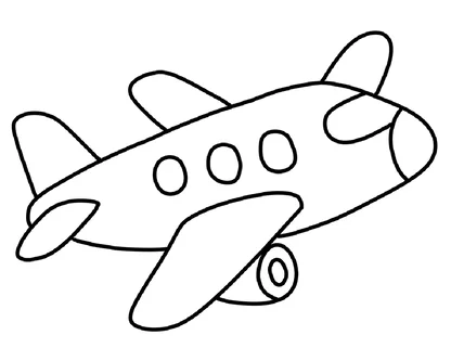 desenho de aviao para colorir e imprimir para imprimir e colorir - imagem 4